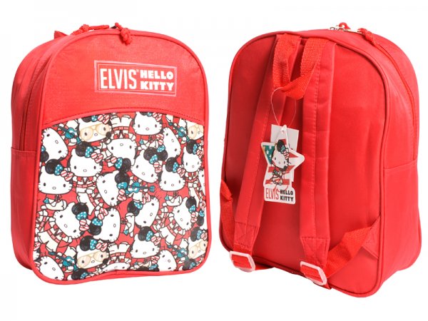 581055E F027 ELVIS HELLO KITTY RED SMALL BACK PACK