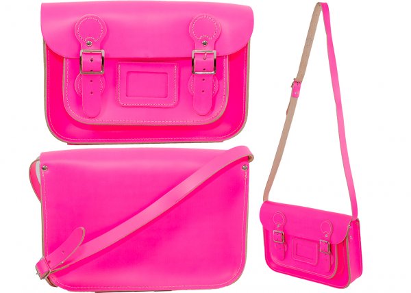 11 INCH OXBRIDGE SATCHEL CIRCLE BUCKLE PINK