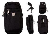 LL-93 BLACK POLYESTER SHOULDER BAG