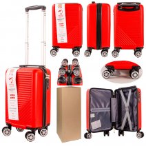 T-HC-US-04 RED 15.7'' BOX/4 UNDER-SEAT CABIN-SIZE SUITCASE