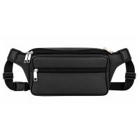 1050 Black Soft Leather Bumbag (New) 1050 Black Soft Leather Bumbag (New)