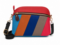 3901 Red/Blue Multi Panel Crossbody Bag 3901 Red/Blue Multi Panel Crossbody Bag