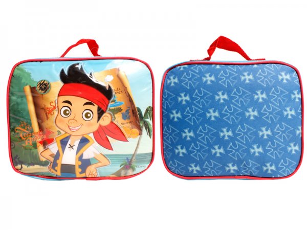 6396100 -G065 Kids Lunchbag Light Blue/Red Jake Pirates