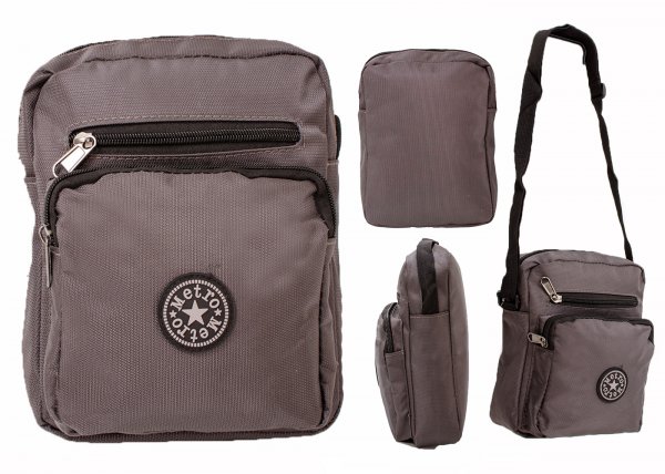 LL-170 DARK GREY POLYESTER SHOULDER BAG