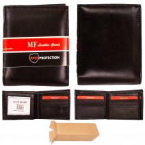 914 BLACK MF RFID LEATHER WALLET BOX OF 10