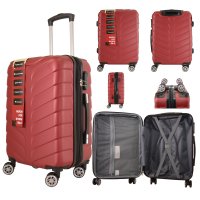 T-HC-CABIN-2025 BURGUNDY TRAVEL TROLLEY  T-HC-CABIN-2025 BURGUNDY TRAVEL TROLLEY