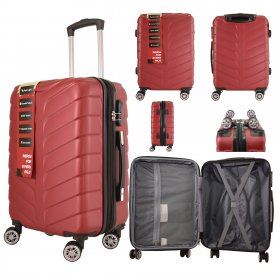 T-HC-CABIN-2025 BURGUNDY TRAVEL TROLLEY