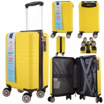 T-HC-US-1624 YELLOW RYAN AIR CABIN-SIZED TRAVEL TROLLEY SUITCASE