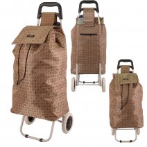 MS-001 BRONZE G PATTERN TWO-WHEEL SHOPPING TROLLEY
