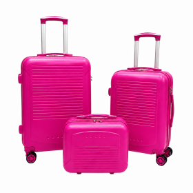 T-HC-716 SET OF 3 Purple Premium Hard Shell Suitcases