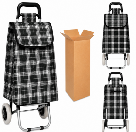LL-ST05 BLACK PRINT 2 WHEEL SHOPPING TROLLEY BOX OF 10