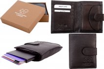 RL 9009 BROWN RFID C-SECURE CASE WALLET