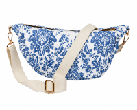 2325 Blue Floral Quilted Sling-Chest Bag 2325 Blue Floral Quilted Sling-Chest Bag
