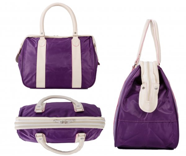 LL-38 PURPLE ROUND HANDLED BAG