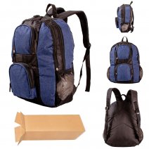 BP-100 NAVY/BLACK SOLID COLOR BOX OF 25 BACKPACK