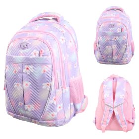 EA-BP-46129 FLORAL PURPLE BACKPACK