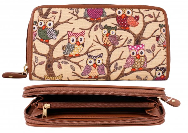 JBPS81 GLITTER OWL BEIGE BROWN