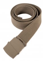 2794 BROWN CANVAS BELT WITH MATCHING BUCKLE & TIP