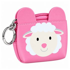 7091 Sheep Printed Coin Purse with Straigh Zip (New)