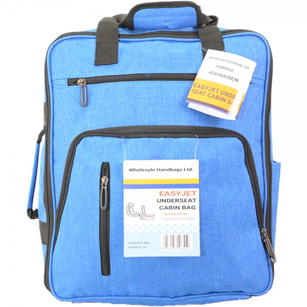 TR-E-002 BLUE EASYJET UNDERSEAT CABIN SIZE 2-WHEELED BACKPACK