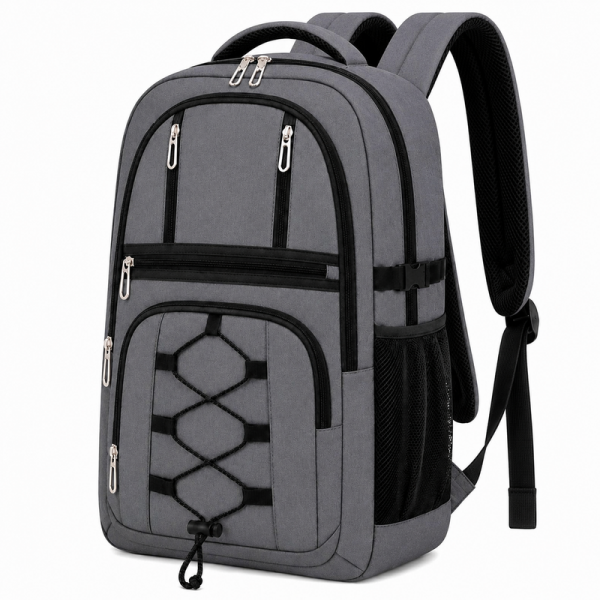 BP-101 Grey Classic Travel Backpack (New)