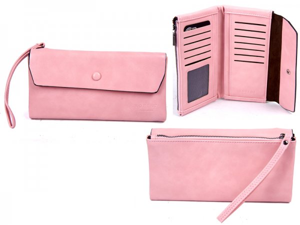 7148 PINK LARGE FLAPOVER STYLE PURSE RFID