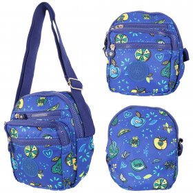 LL-224F NAVY 'LEMON AND LIME' SHOULDER BAG
