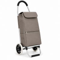 6954 Taupe 2-Wheel Foldable Shopping Trolley Cart 6954 Taupe 2-Wheel Foldable Shopping Trolley Cart