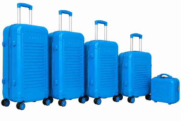 T-HC-716 SET OF 5 Blue Premium Hard Shell Suitcases
