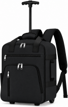 TR-E-TA-002 Black Underseat Travel Trolley Bag