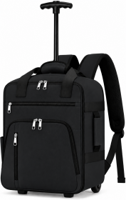 TR-E-TA-002 Black Underseat Travel Trolley Bag