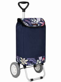 6957/S Navy Floral 2 Wheel Shopping Trolley 6957/S Navy Floral 2 Wheel Shopping Trolley