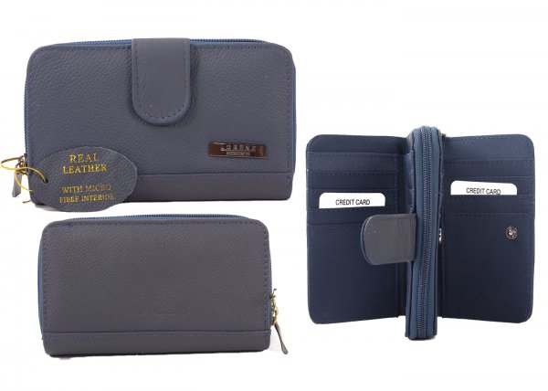 3701 RFID NAVY PURSE