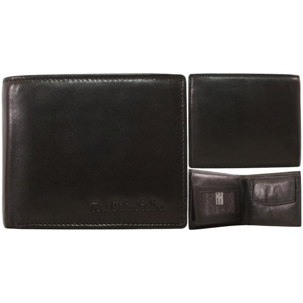1011 BLACK ITALIAN LEATHER WALLET