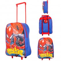 1000ET38-2103 RED SPIDERMAN KIDS PREMIUM FABRIC FOLDING TROLLEY