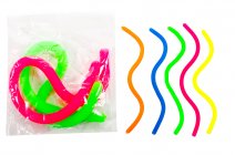 GT-212 stretchy squidgy worm pink/green pack of 2