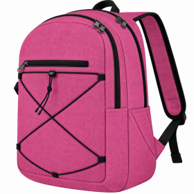 BP-121 PINK BACKPACK WITH MULTIPLE POCKETS
