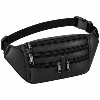 BB-5 or MF-5 Black Leather Bumbag W/5 Zips (New) BB-5 or MF-5 Black Leather Bumbag W/5 Zips (New)