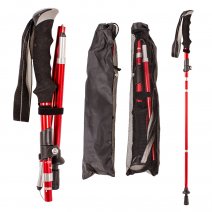 2892-PAIR RED PREMIUM FOLDING TREKKING POLES