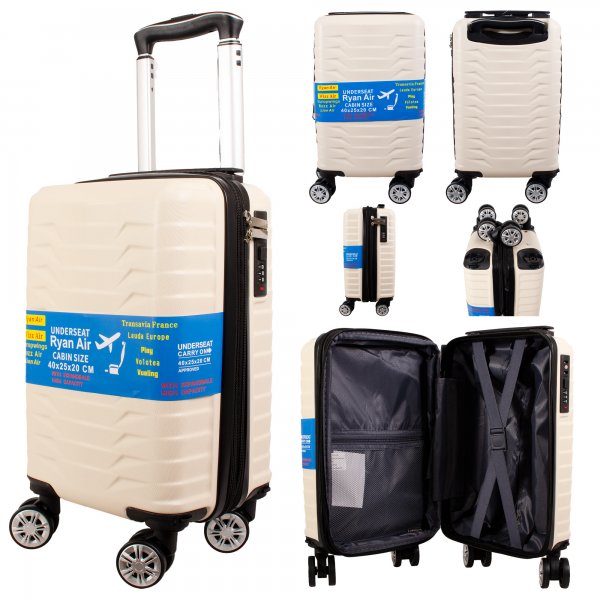 T-HC-US-1627 BEIGE 15.7'' UNDER-SEAT CABIN-SIZE TROLLEY