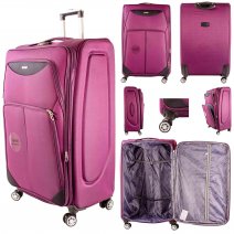 EV-448 PURPLE/BLACK 32'' TRAVEL TROLLEY SUITCASE