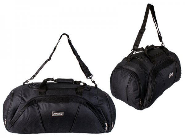 2630 Black 20" Holdall with Front Pocket & Side Pocket