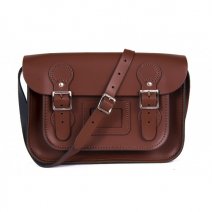 11 CIRCLE BROWN SATCHEL