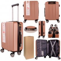 T-HC-US-01 ROSE GOLD 17.7'' BOX/2 UNDERSEAT CABIN-SIZE SUITCASE