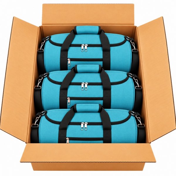 TB-TW-65 Box Of 10 Turquoise Holdall Bag
