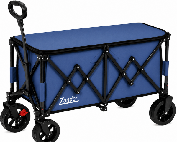 ELD-W701L Navy Foldable Zander Utility Wagon
