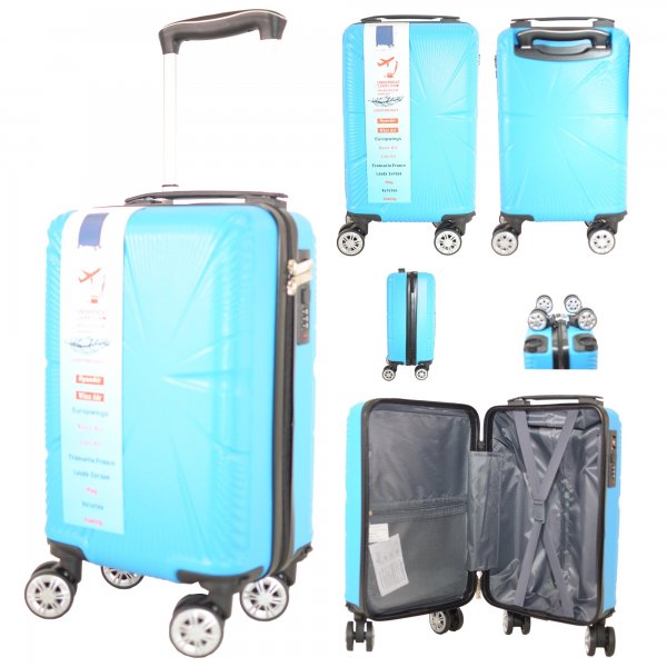 T-HC-US-1629 BLUE UNDER-SEAT CABIN-SIZE TRAVEL TROLLEY