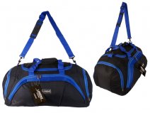 2630 Black/Blue 20" Holdall with Front Pocket & Side Pocket