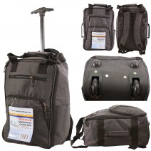 TR-002 GREY EASYJET UNDERSEAT CABIN SIZE 2-WHEELED BAG