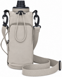 2301 Stone Crinkle Nylon Practical Bottle Bag 2301 Stone Crinkle Nylon Practical Bottle Bag